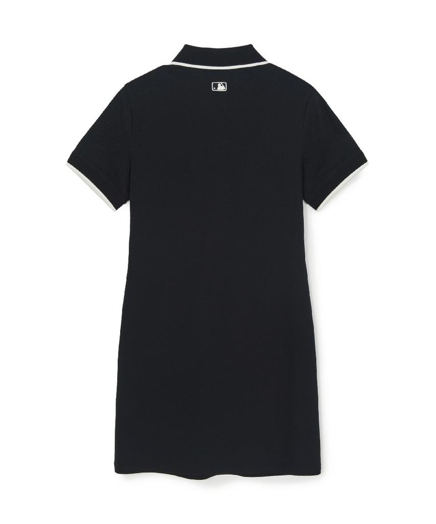 Emelbi Women'S Basic Lettering Pique Dress Ny (Black)