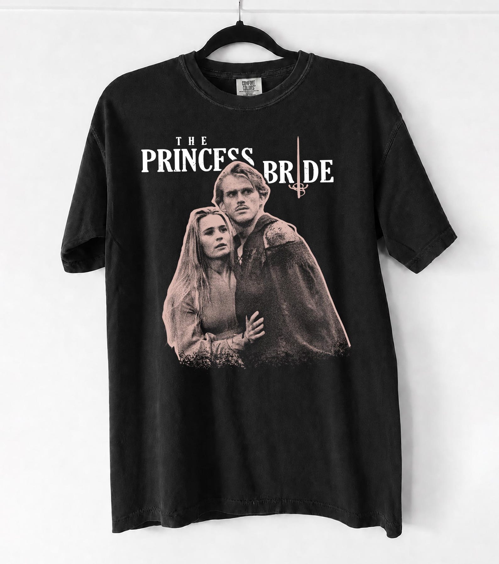 Comfort Colors The Princess Bride Shirt, Vintage 80s Fantasy Graphic Tee, Retro Westley and Buttercup T-Shirt, Classic Movie Top 2XL