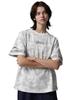 FADE WASH CUFFS OPEN EMBROIDERY TOPS Women's F 444 White Camo
