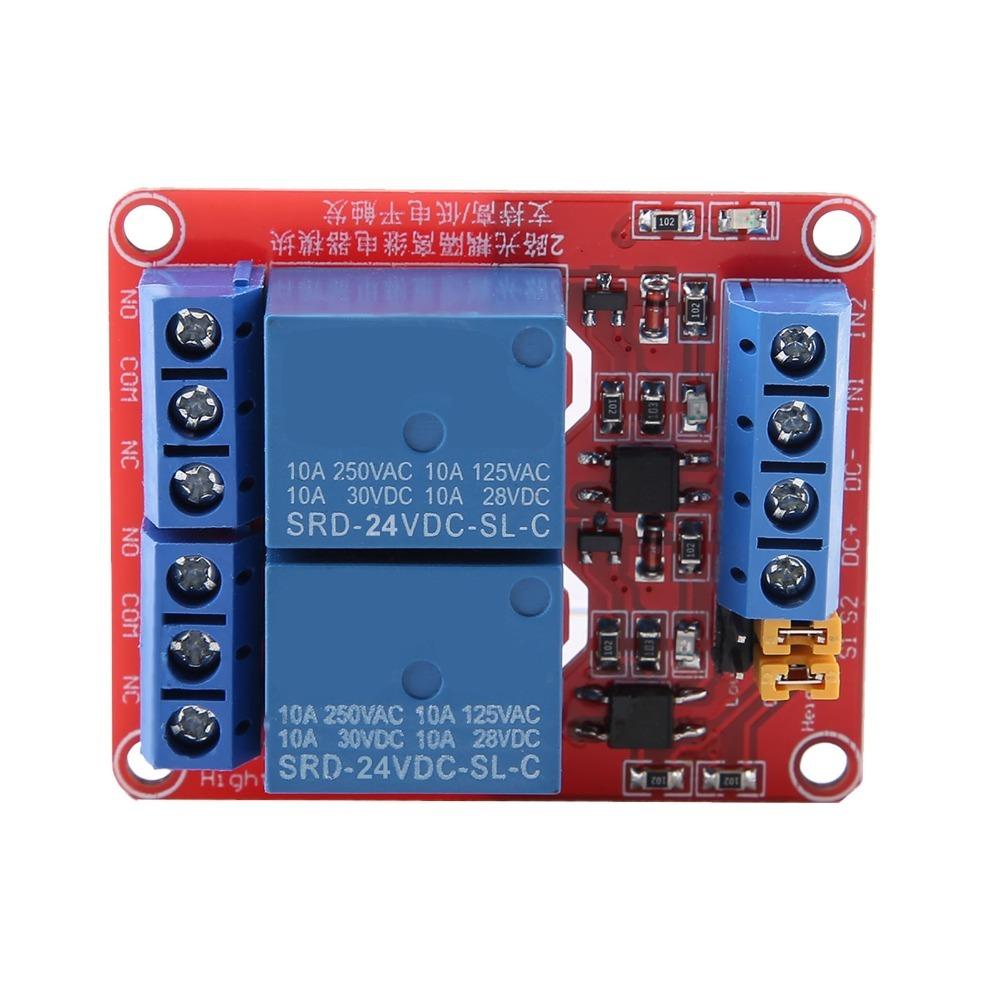2 Channel High and Low Level Trigger Optocoupler Isolation Relay Module  DIY Electronics Projects