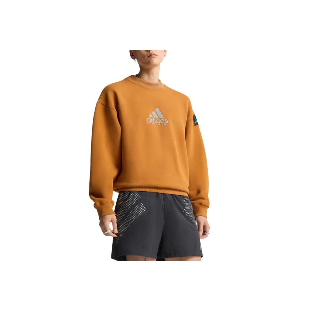 Adidas Equipment Reflective Embroidery Crew Sweatshirt Men Sweatshirt JX1457