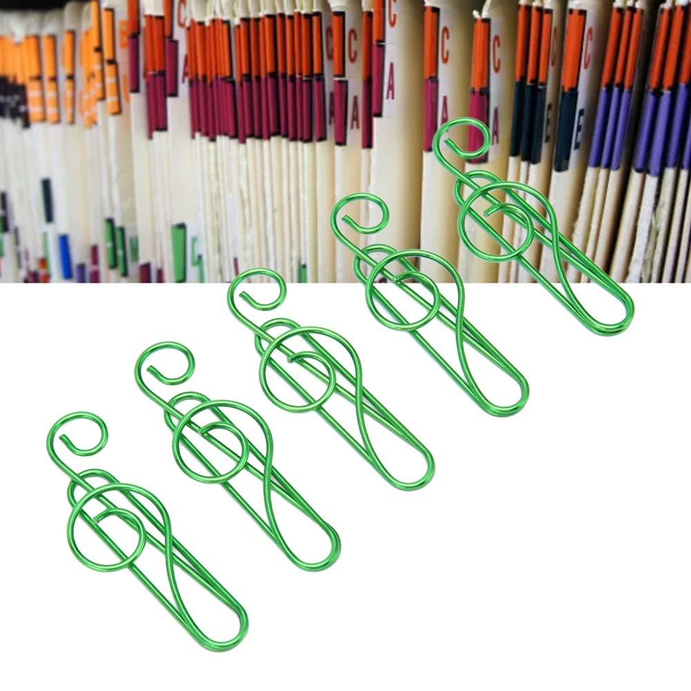 100 Pcs Music Note Shape Fancy Paperclips Anti Slip Cool Paper Clips Small Paper Clips  Notebook