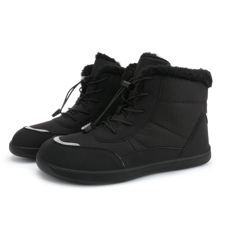 Winter Unisex Kids' Korean-Style Snow Boots: Versatile, Thickened, Velvet-Lined, Warm, Waterproof, and Wear-Resistant.