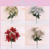 Decorative Flower Christmas With Bright Colors Party Home Decor Fake Flowers
