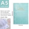Colore abbagliante 2024 Calendario A5 Pianificatore annuale Agenda inglese Notebook Laser Starlight a colori