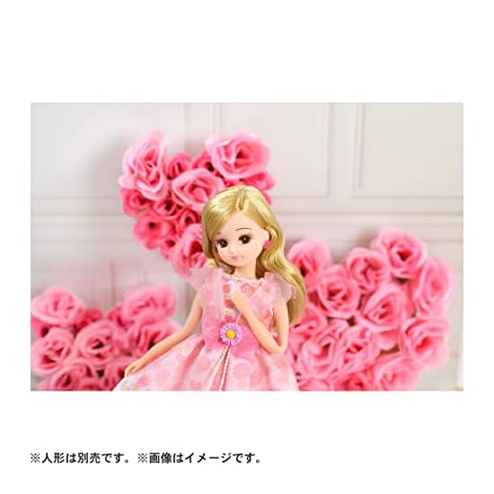 TAKARA TOMY Licca-chan Dress LW-01 Sweet Bouquet, Dress-up Doll Accessory, Pretend Play Toy, Ages 3