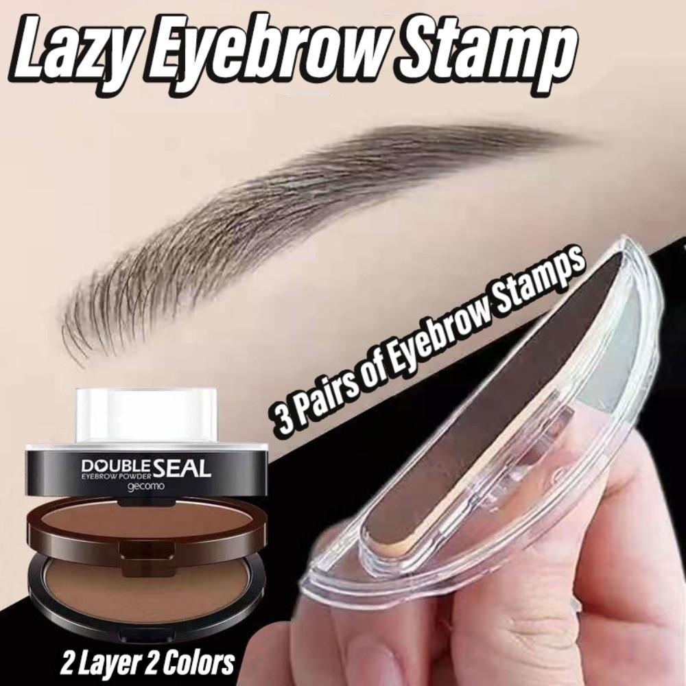 Long-Lasting Eyebrow Powder Stamp Perfect Shape Lazy Person Brow Stamps  Make Up Beginner