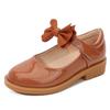 2024 New Soft Princess Shoes Black Bow Hook & Loop Glossy Fashion Kids Shoes Drop Shipping Cute Children Casual School Shoes PU