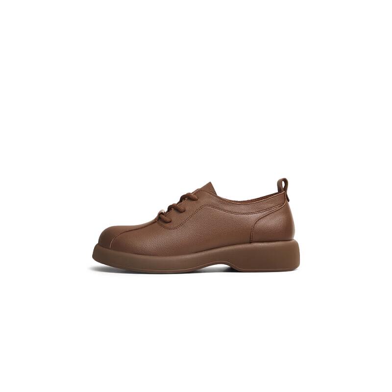 TEENMIX Women s British Retro Lace-up Casual Shoes 35