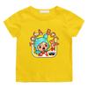 T-shirt per Bambini 100% Cotone Stampa Cartone Animato Toca Boca World Magliette 212Y Carini Ragazze e Ragazzi Manica Corta Bambini Girocollo Top Estivi