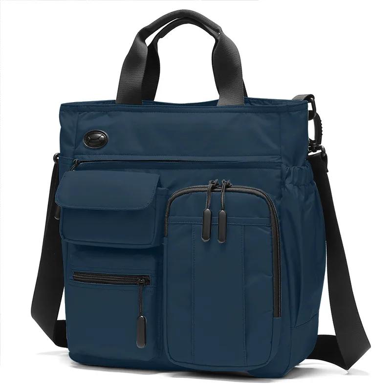 

Business Men Shoulder Bag Multilayer Multifunctional Tablet and Document Handbag Diagonal Cross Bag Leisure Briefcase