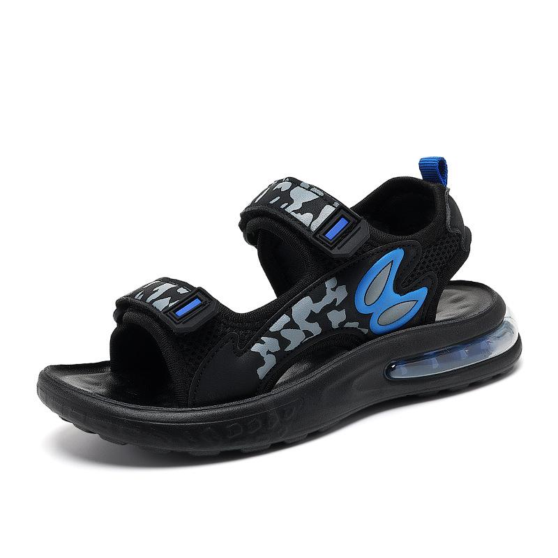 

Boys air cushion sandals soft-soled open-toed large-size sandals medium and large children s lightweight non-slip beach shoes tide 31