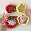 1 Piece Mini Storage Organizer Bag Apple Star Plush Itabag Cute Coin Purse Pouch Keychain Wallet Transparent Toy