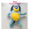1-4Pcs Hot Blueyed Dog Bingo Family 15-28Cm Plush Toy Cartoon Dog Soft Stuffed Animals Dolls Birthday Gifts Family Blue