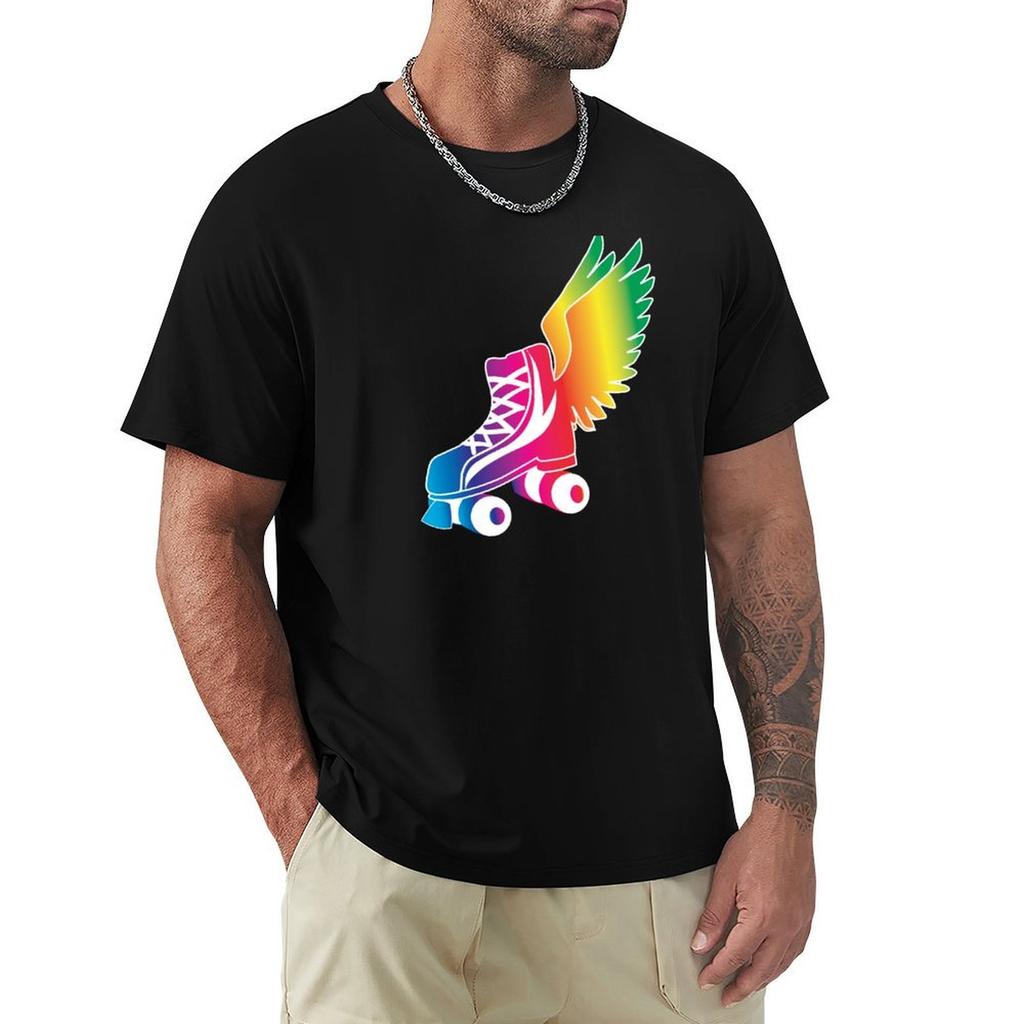 Regenbogen Skate T-Shirt Oversized T-Shirt Designer Shirts Herren Trainingsshirt