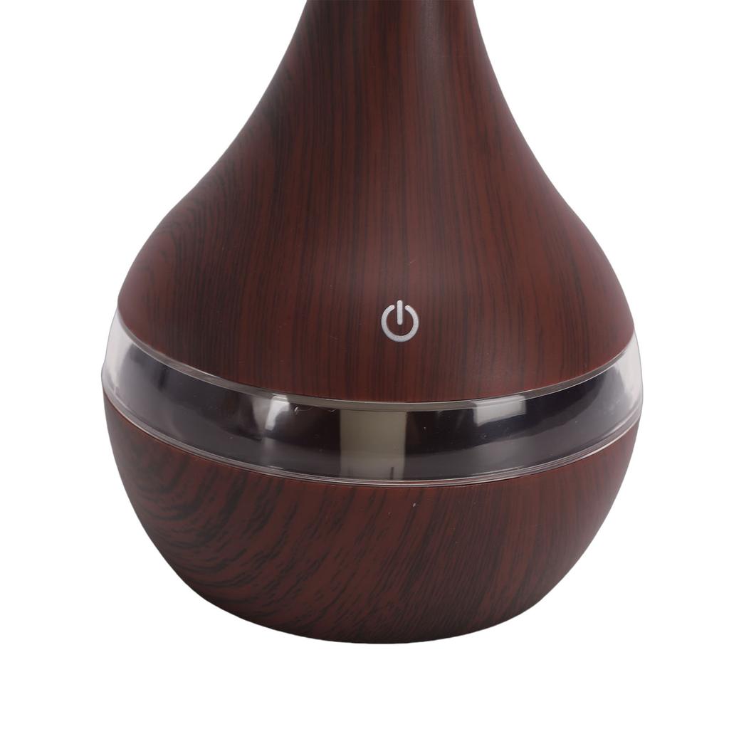 USB Mini Aromatherapy Humidifier 300ML Essential Oil Diffuser with 7 Color LED Lights for Home and Office