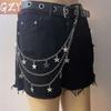 Stylish Vintage Metal Waist Chain For Women Zipper
