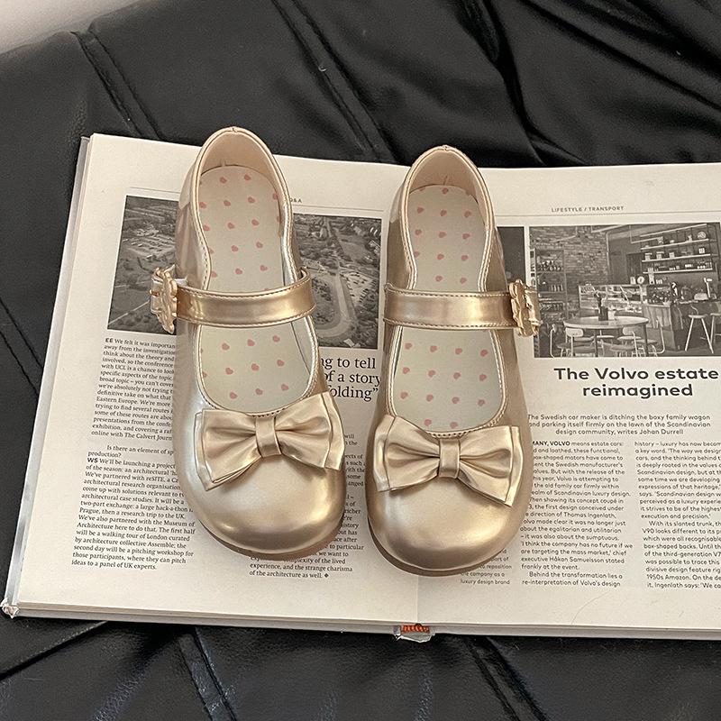 Fashion slope heel small leather shoes round head bag head single shoes women's summer French skirt fairy style versatile Mary Jane shoes tide