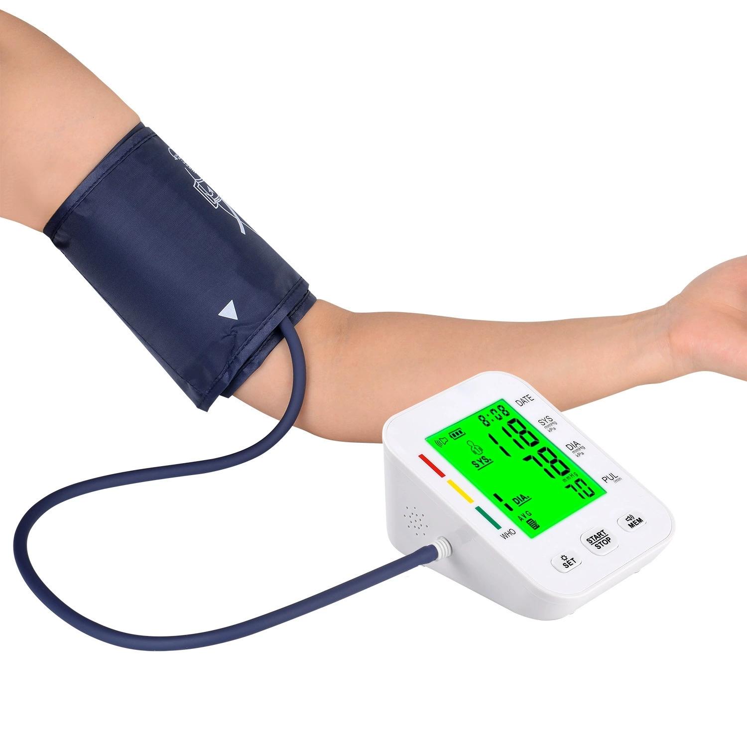 Hot Selling Electric Manual Sphygmomanometer BP Monitor Machine Home Medical Upper Arm Blood Pressure Monitor Plastic