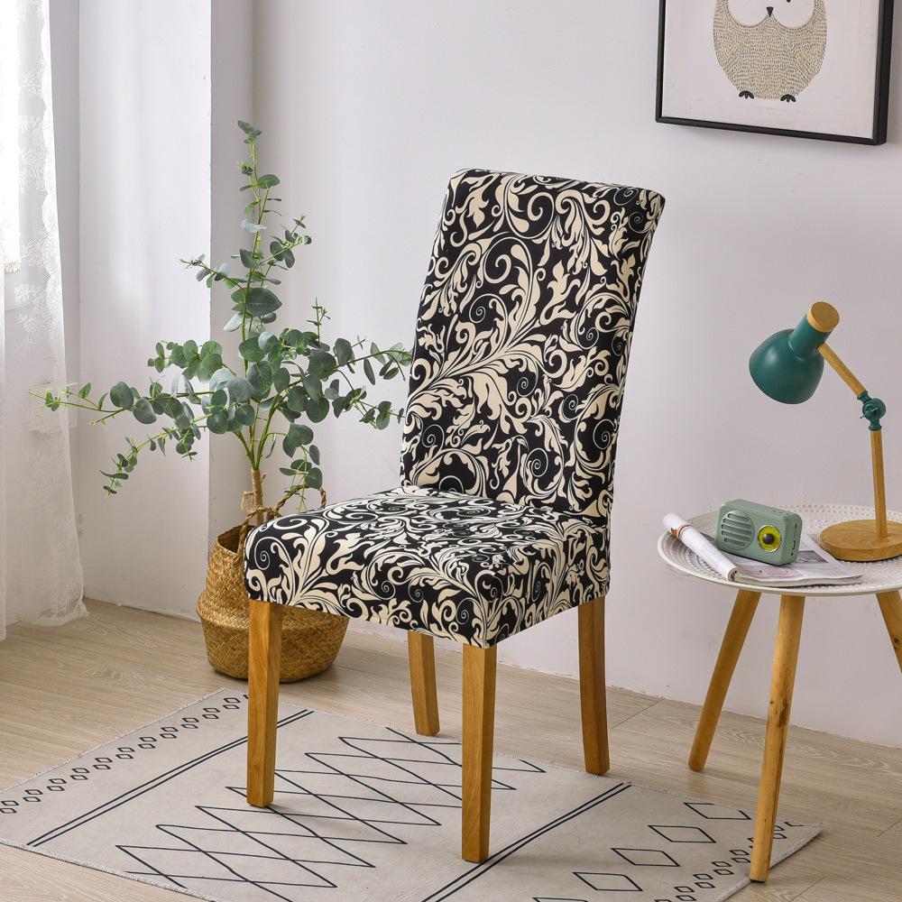 

Чехол на обеденный стул с цветочным узором, эластичный чехол на стул из спандекса, эластичный чехол на стул, чехлы на сиденья для свадьбы, отеля, банкета, столовой