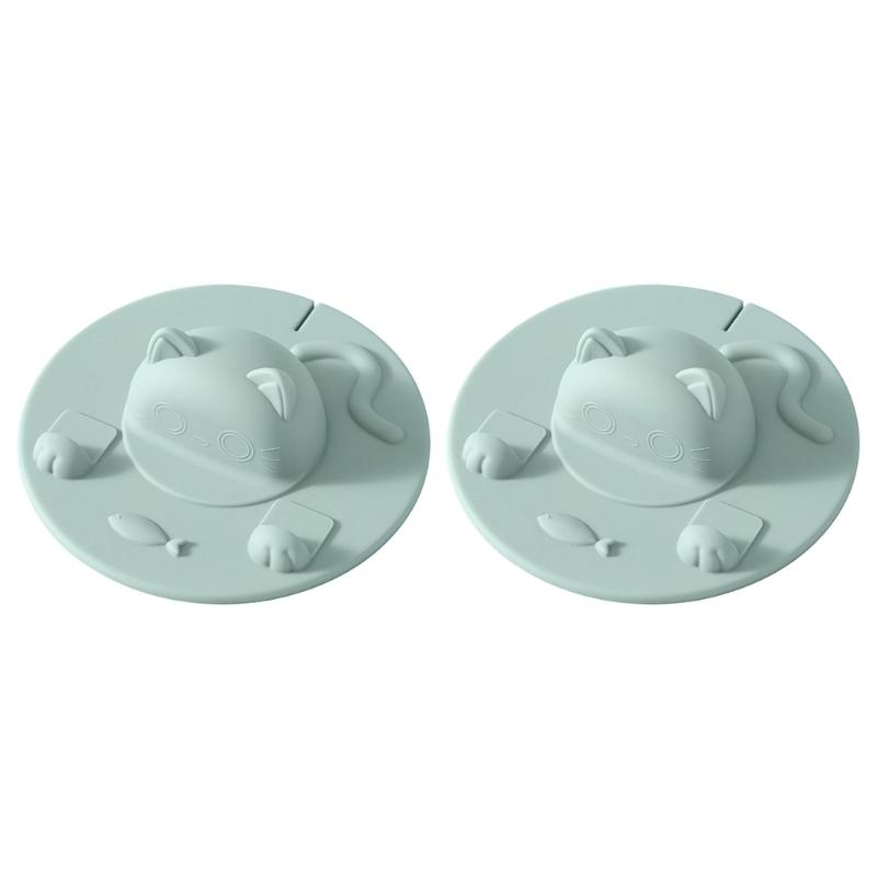 Dustproof Drink Cup Covers Food Grade Silicone Cup Lid Lovely Cats Mug Lid Leakproof Simple Mug Covers