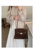 Niche Frosted Cowhide Retro Messenger Bag - Casual Crossbody/Shoulder Hobo Bag