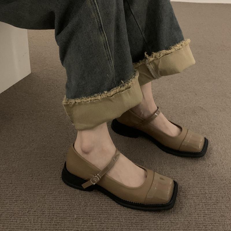 Block Low-heeled Heels For Women Pumps Square Toe Square Toe Casual Female Sneakers Dress Flats Comfortable High-Heeled Shoes