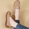 Women Black Moccasins Driving Shoes Flats Casual Nurse Loafers Khaki Minimalist Maternity Shoes Large Size