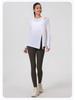 Women's Loose-Fit Breathable Sun Protection Yoga Top with Buttocks Coverage and Long Sleeves