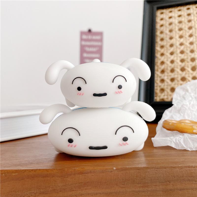 For Airpods Pro 2nd Generation Case,Cute 3D Cartoon White Dog Earphone Silicone Anime Case Cover For Airpods Pro 2 Case
