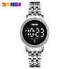 SKMEI Women's Waterproof LED Touch Screen Watch - Versatile Steel Band for Exquisite Fashion and Business Use
