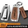 Alloy Car Key Cover Case For Geely Coolray X6 Geometry C Emgrand Global Kulrey Hawk Gx7 Okavango Smart Remote Car Accessories
