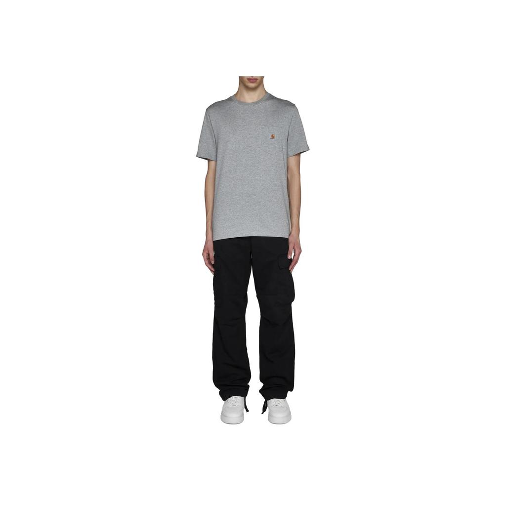 Carhartt WIP T-shirt Homme à Manches Courtes Ajusté Col Rond Imprimé Graphique Gris I030434-V6-XX