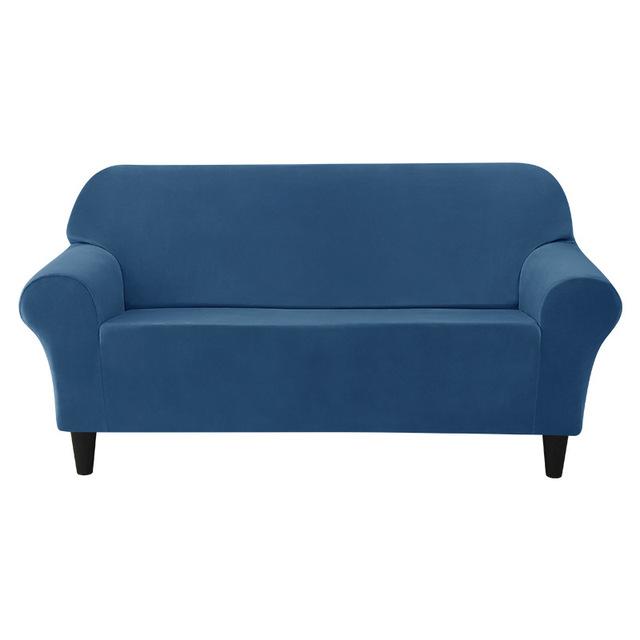 European Appearance Style Sofa Cover For Living Room Area Spandex Stretch Plush Armchair Couch Covers Home Decor Solid Colour Furniture Protector