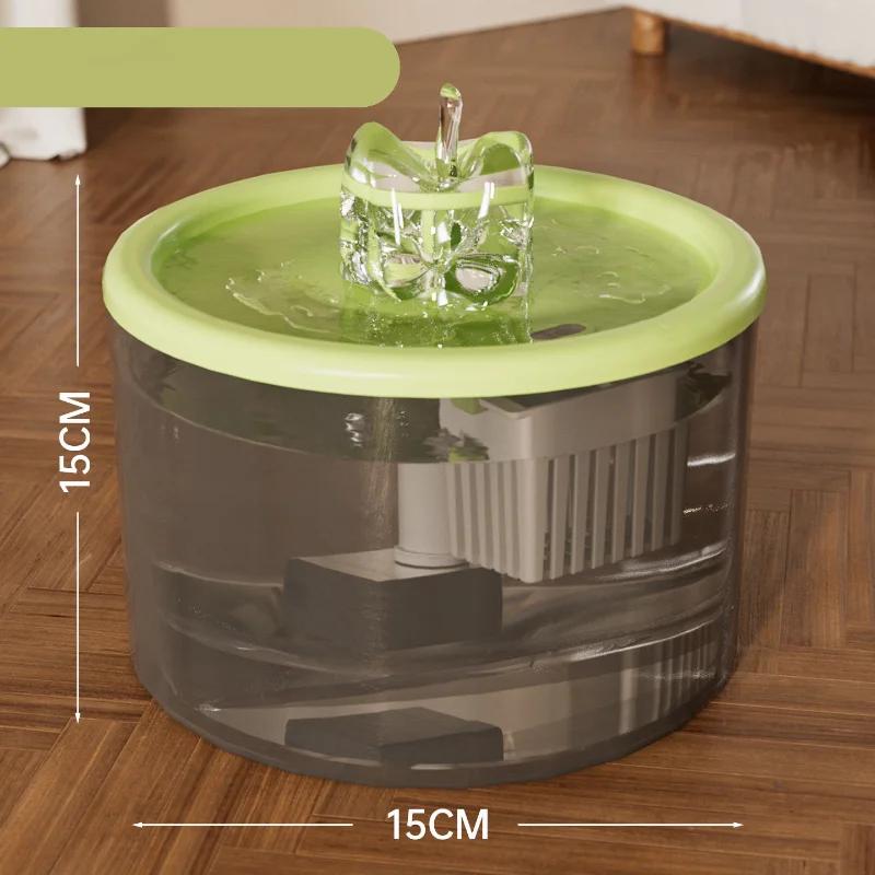 Automatic Circulating Pet Water Dispenser for Cats Plastic Drinking Bowls Home Indoor Rounded Kitten Puppy Automatic Feeders