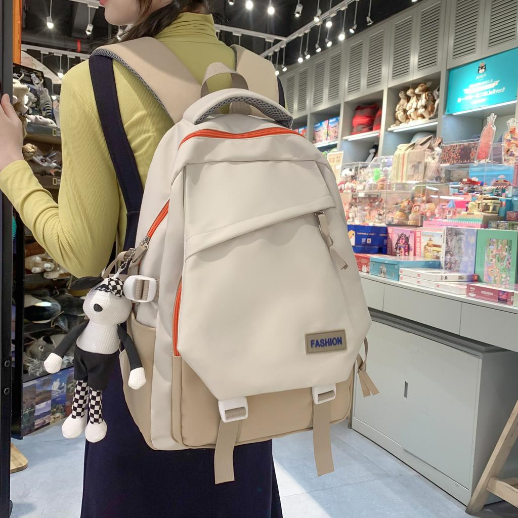 School Bag Fashion College Style Backpack Junior High School Student Trend Casual Backpack