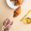 Anti-scalding Bread Cake Clip High-temperature Resistant Long Handle Fried Steak Clip Food Grade Non-Stick Silicone Food Tong