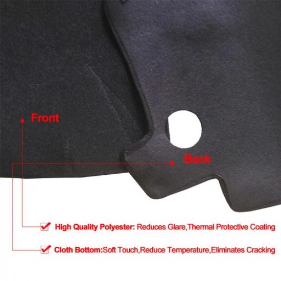 Car Auto Dash Mat Dashboard Cover Carpet For Ssangyong ActYon Kyron 2006 - 2014