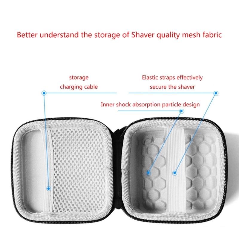 Hard EVA Storage Bag for ES-CM30 Razors Portable Travel Carrying Case Eletric Shaver Organizers Shockproof Pouch