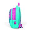 Coral High Kids Water Green Pink Glittery Flamingo Patterned Three Compartment USB School Backpack 23411