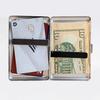 Вінтажна тримач для карток Тонкий металевий кейс Кишеньковий корпус з нержавіючої сталі Гаманець Захисний кейс для кредитних карток для чоловіків жінок Візитниця