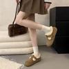 Retro Women's Full-bag Thick-soled Height-increasing One-step Fleece Warm Cotton Shoes