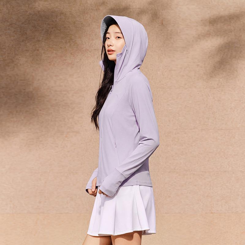 Anta Training Series Womens Knitted Sports Top Summer 2026 Sun Protection Women tops Light-Purple 962627706-5