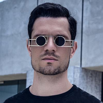 Men Fashion Round Punk Sunglasses Steampunk Retro Sun Glasses Outdoor Eyewear UV Protection