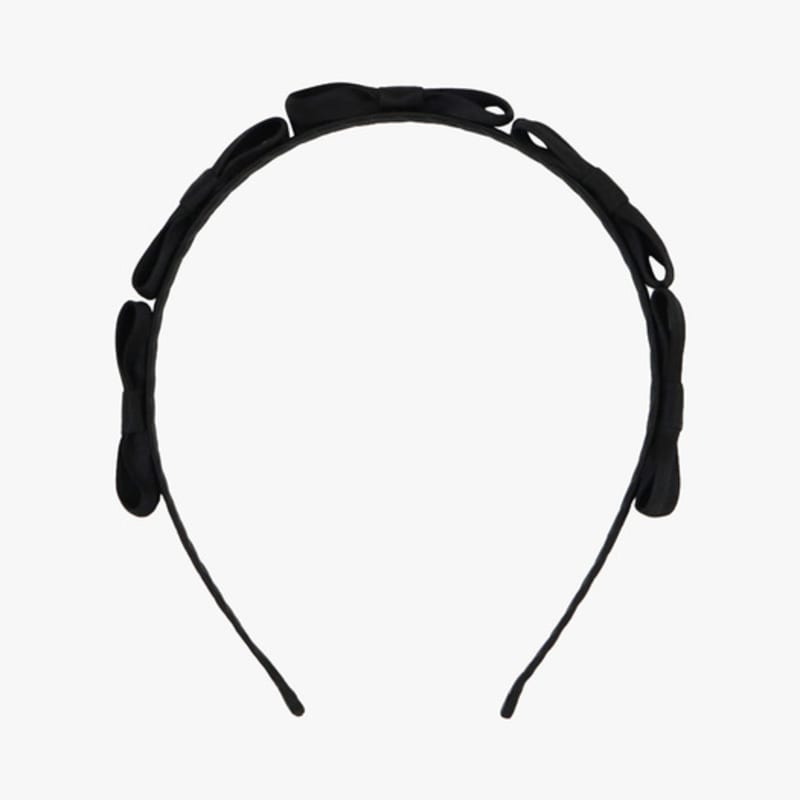 PINK PINEAPPLE RIBBON BUNDLE HAIRBAND_BLACK