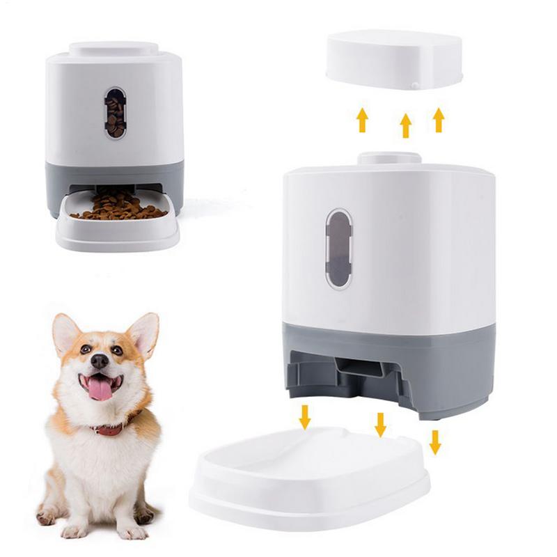 Cat Food Feeder 1.5L Press Automatic Cat Feeder With Bowl Slow Feeding Bowl Interactive Enrichment Toys For Small Medium Puppy