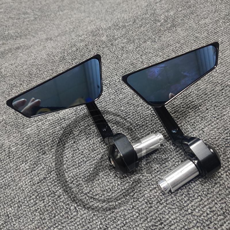 Motorcycle rearview mirror bicycle rearview mirror handle side mirror 2/ pair rotation for APRILIA RS 660 extreme value чёрный
