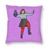 Cmat Lyric Portrait Square Pillowcase Polyester Linen Velvet Printed Zip Decorative Pillow Case Car Cushion Cover