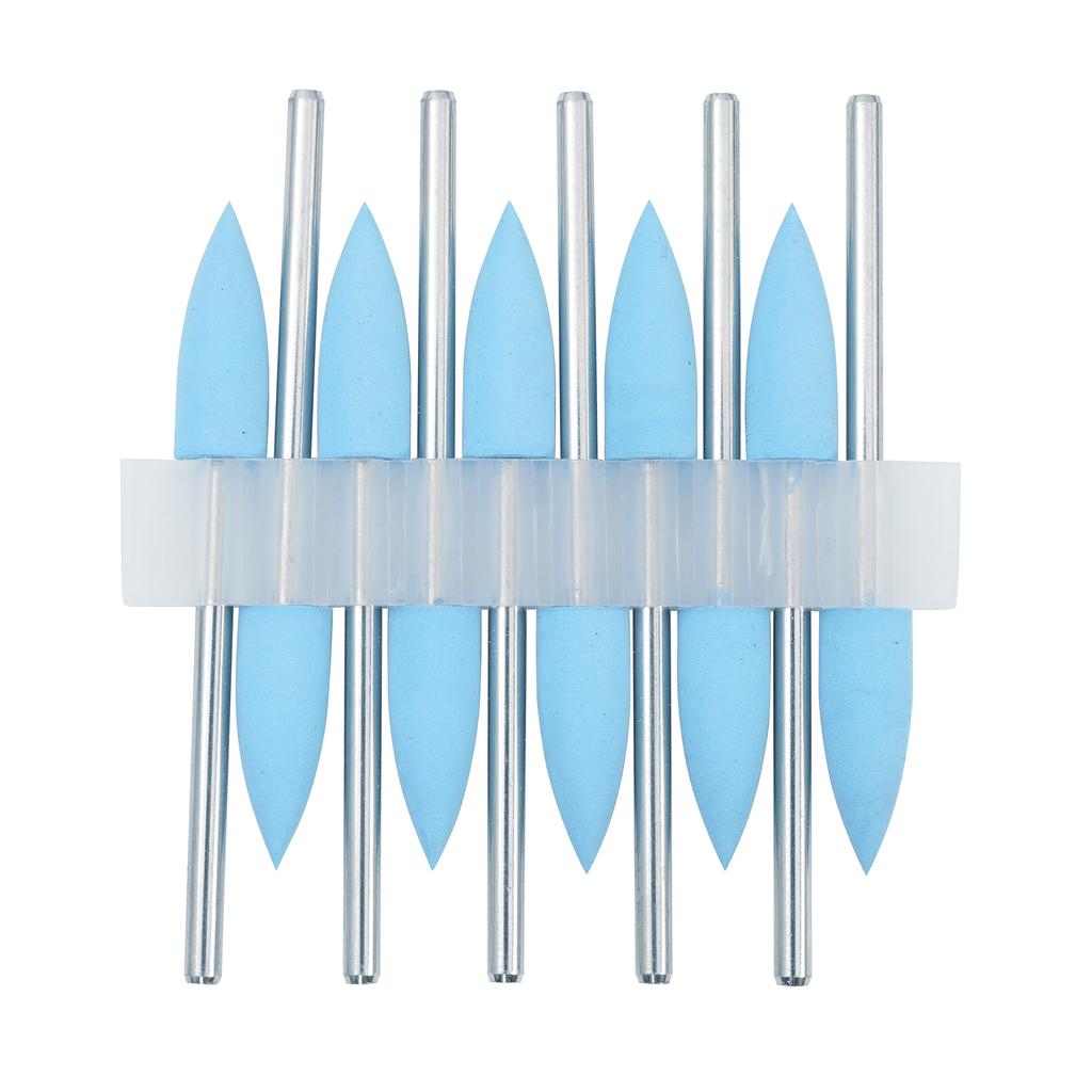 10Pcs/Lot 2.35mm Dental Silicone Rubber Polishers Burs Grinding Heads HP Shank Drill Rotary Teeth Whitening Dentist Tool