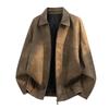 American retro pu leather jacket spring and autumn new versatile boys windproof lapel locomotive suit short jacket men